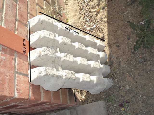 Concrete grass blocks for permeable paving