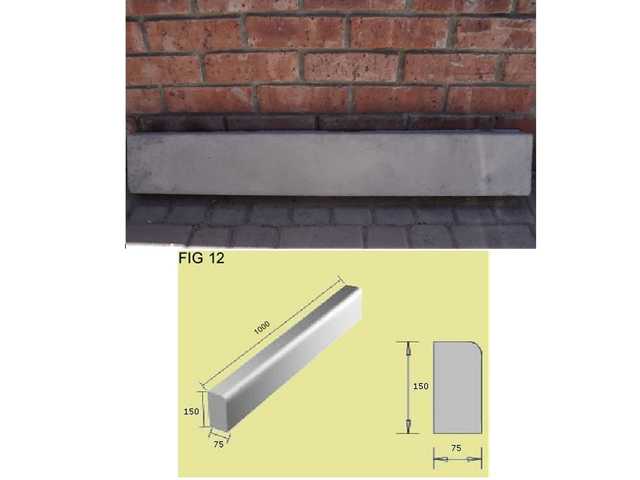 Figure 12 concrete kerbstone