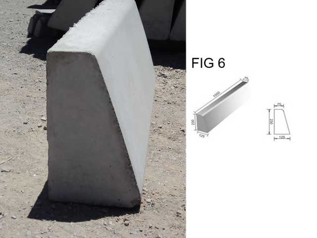 Figure 6 concrete kerbstone