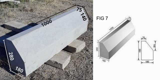 Figure 7 municipal concrete kerbstone
