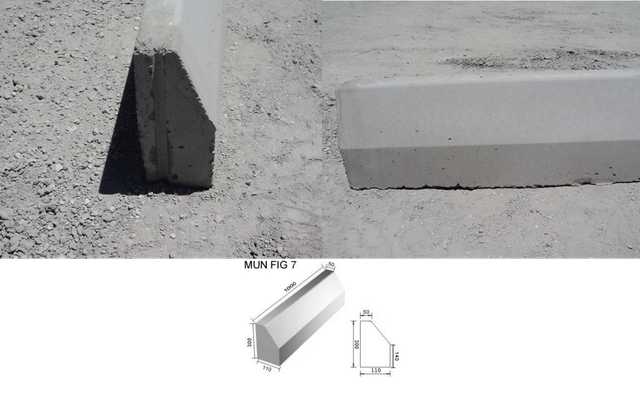 Figure 7 municipal concrete kerbstone